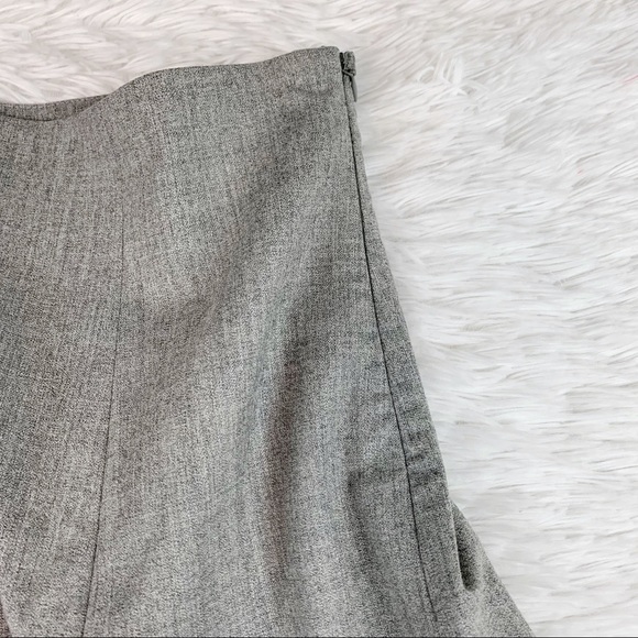Graeme Black Virgin Wool knee length a-line Skirt gray high rise Made in Italy - Picture 8 of 10